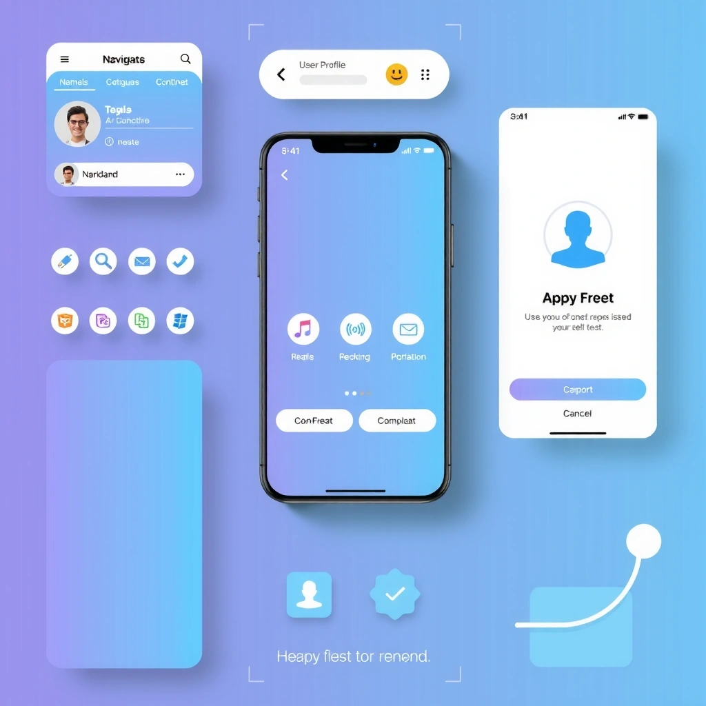Mobile app UI design